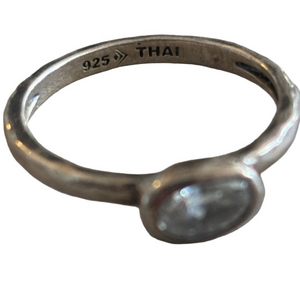 Silpada Sterling Silver Ring with Clear Gem